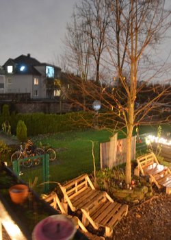 Lichtinstallationen im Haus der Maarbrücke 23 - Dezember 2017